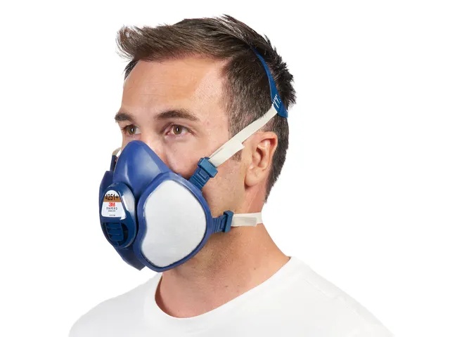 Mondmasker 3M met geïntegreerde filters 4251+, A1P2 organische dampen