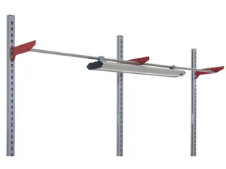 legbord,v. paktafel,BxD 1000x200mm,draagverm. 25kg,draagarmen,staal - 1