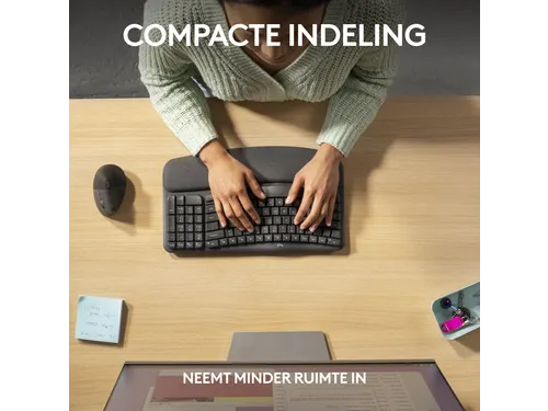 Wave Keys for Business Ergonomisch Toetsenbord AZERTY BE