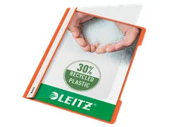 Snelhechter Leitz 4191 standaard A4 oranje 30% gerecycled plastic