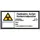 waarschuwings-combibord,v. binnen/buiten,Radioactief,PVC,HxB 74x148mm