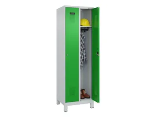 locker,HxBxD 1950x600x500mm,2vak,vak B 300mm,cil.-slot,voeten - 1