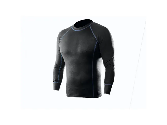 Maillot de corps à manches longues Intersafe, noir, taille L, la piè