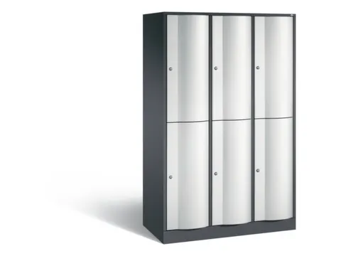 armoire multicases corps RAL7021 face avant RAL7035