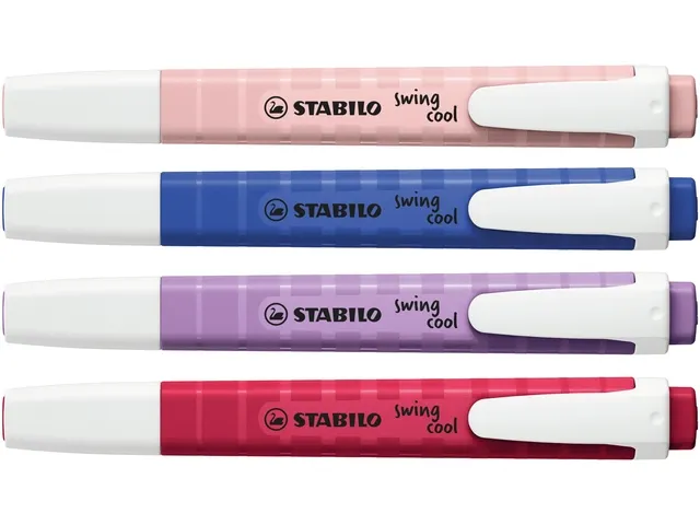 Markeerstift STABILO Swing cool Wildflower 4 stuks assorti