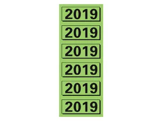 Rugetiket Elba 2019 57x25mm groen 120 stuks - 1