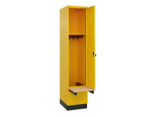 locker met bank,HxBxD 1950x400x815mm,1vak,vak B 400mm,draaigrendel - 1
