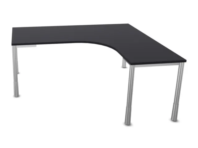bureau à retour à hauteur réglable,HxlxP 720-840x1800x1600mm,CC-noi