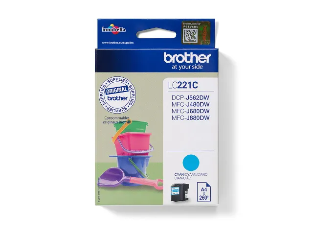 Inktcartridge Brother LC-221 blauw