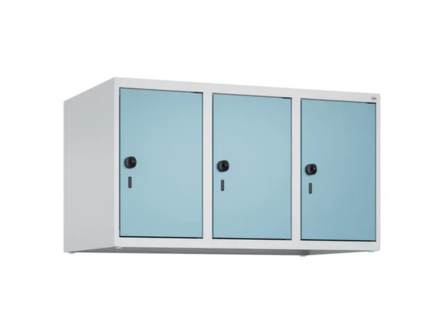opzetkast,v. locker,3vak.,vak B 300mm,HxBxD 500x900x500mm,draaigrendel
