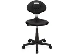 Werkstoel op Wielen Medium Zwart