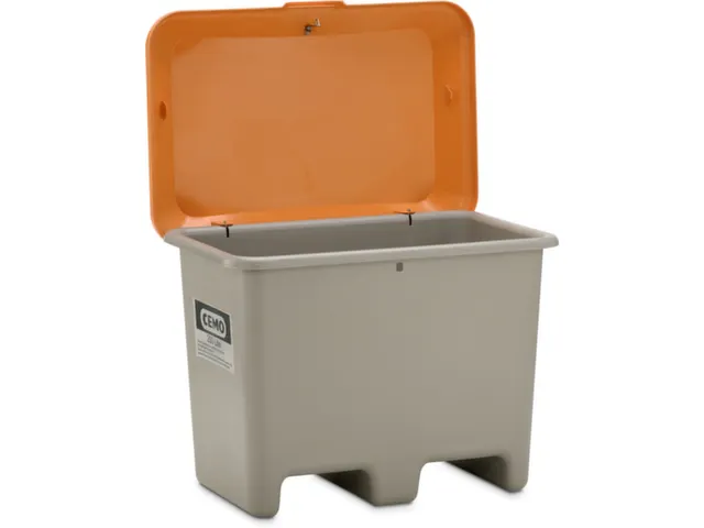 strooigoedbak,200l,HxBxD 690x890x600mm,GVK,grijs,deksel oranje