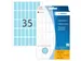HERMA 2353 Universele etiketten 12x30mm Blauw 1120 stuks