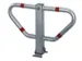Barrière de parking rabattable acier lxH utiles 750x345mm à sceller