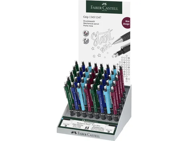 Vulpotlood Faber-Castell Grip 1345/47 0.5 en 0.7mm display a 40 stuks