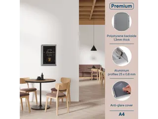 Europel Kliklijst Premium A4 25mm Zilver - 6