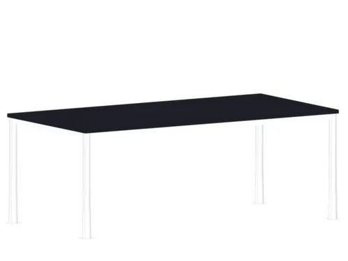 In hoogte verstelbaar bureau,HxBxD 720-840x2000x1000mm,CC-zwart