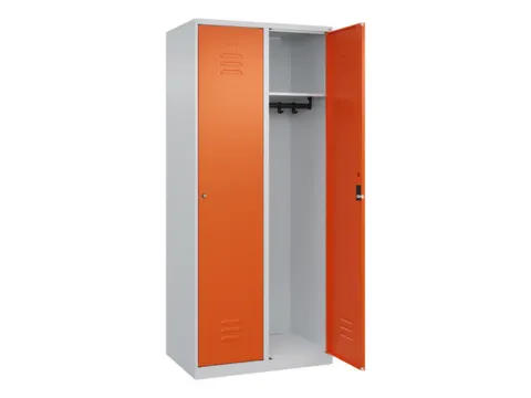 locker,HxBxD 1850x800x500mm,2vak,vak B 400mm,cil.-slot,staand op vloer