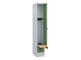 locker met bank,HxBxD 1950x300x815mm,1vak,vak B 300mm,draaigrendel - 1