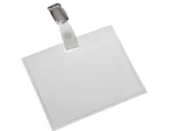 Badgehouder Met Strip En Clip 90 X 60 Mm Gesloten
