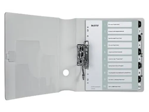 WOW printbare index, 10 tabs, zwart-wit