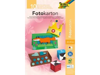 Folia fotokarton 22x33cm 300gr assorti kleuren - 1