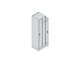 locker,HxBxD 1950x500x500mm,2vak,vak B 250mm,cil.-slot,sokkel - 3