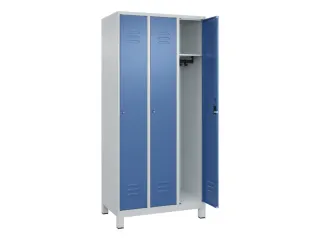 locker,HxBxD 1950x900x500mm,3vak,vak B 300mm,cil.-slot,voeten - 2