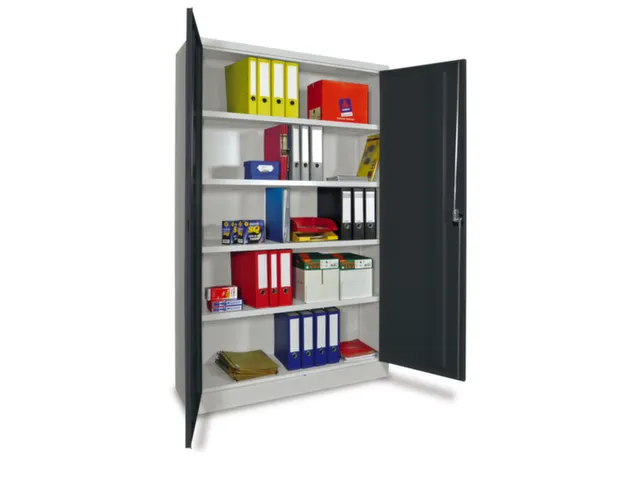grootvolumekast met openslaande deuren,RAL7035,front RAL7016