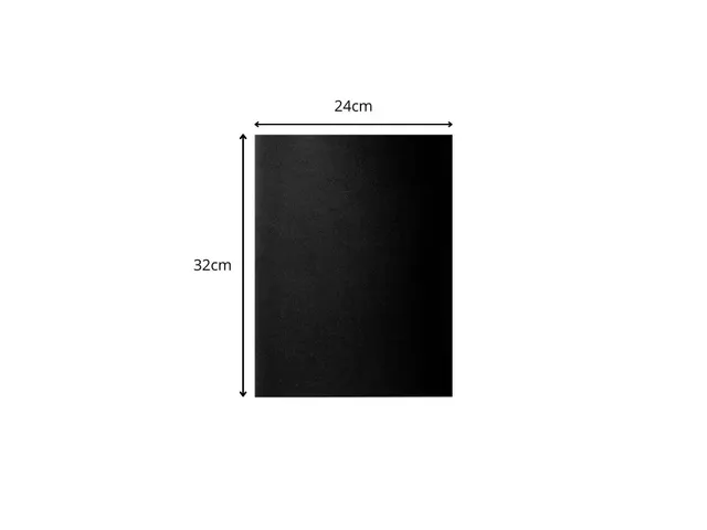10 dossiermappen ROCK''S 220 24x32cm Zwart