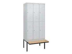 Dubbeldekse dekenkist,HxBxD 2120x900x815mm,3x2vak.,vak B 300mm
