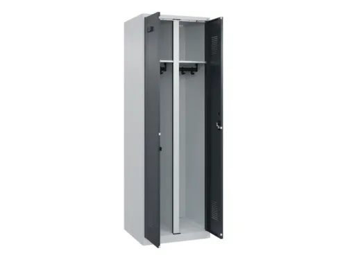 locker voor scheiding van kleding,HxBxD 1850x600x500mm,2vak