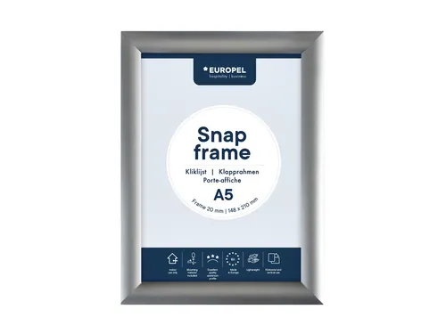 Europel Kliklijst Premium A5 25mm Zilver