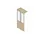 Vitrinekast 2000X900X450Mm Glazen Deuren 4Xhouten Vloer Romp Wit Eiken