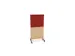 scheidingswand,HxB 1545x800mm,NE-esdoorn,BN4011-rood