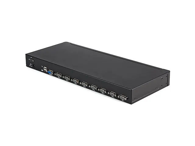 8-poort 1U-Rack USB KVM-switch met OSD en Bekabeling