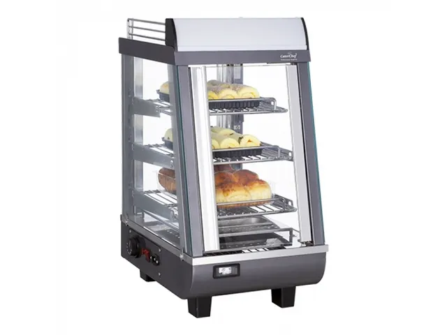 Caterchef Warmhoudvitrine Zwart 76 liter