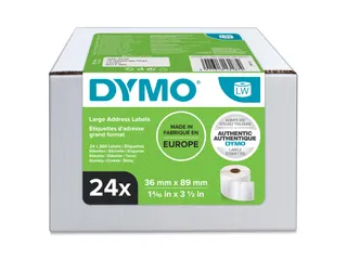 Etiket Dymo LabelWriter adressering 36x89mm 24 rollen á 260 stuks wit - 8