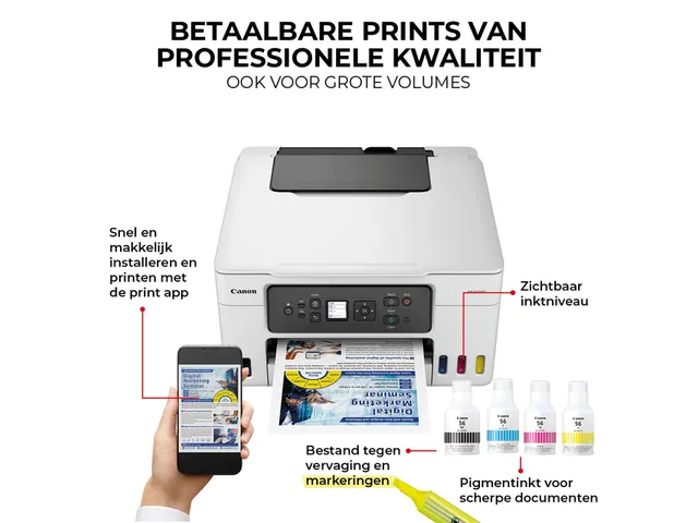 Multifunctional inktjetprinter Canon MAXIFY GX3050