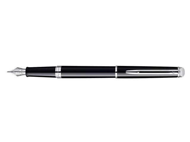 Vulpen Waterman Hémisphère Black lacquer CT Medium blauwe inkt