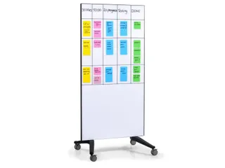 Mobiel Glasbord Wit Magnetisch 90x175cm - 7