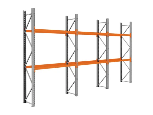 palletstelling,basis+2xaanbouw,HxBxD 3360x5875x750mm,vakl. 3000kg