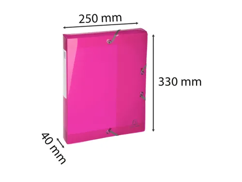 Klasseerdoos IDERAMA PP rug 40mm roze