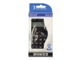 Calculator Rebell ECO 10 BX zwart hand 8 digit Blauwe Engel certificaa - 3