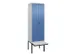 locker voor scheiding van kleding,HxBxD 2120x600x815mm,2vak
