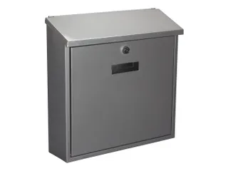 Brievenbus Monaco Zilver, naamplaatje, 2 sleutels, 36.8x36.5x10cm - 6