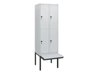 Dubbeldekse dekenkist,HxBxD 1950x600x815mm,2x2vak.,vak B 300mm - 1