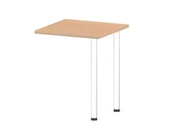 aanbouwtafel,i.h.v.,HxBxD 720-840x600x600mm,NE-esdoorn