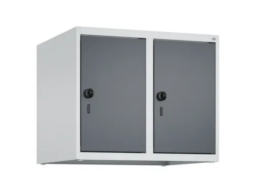 opzetkast,v. locker,2vak.,vak B 300mm,HxBxD 500x600x500mm,draaigrendel