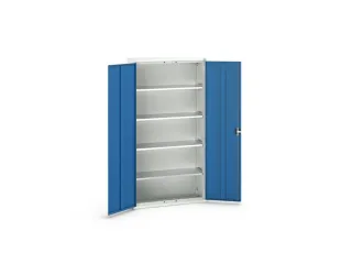 universele kast,HxBxD 2000x1050x350mm,4xStalen bodem,draaigrendelslot - 1